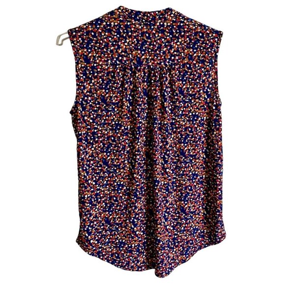 Ava & Grace Sleeveless Top Quarter Button Women's Petite Medium PM - Picture 5 of 7